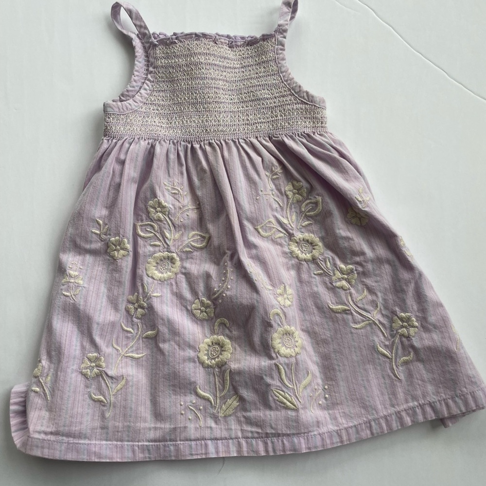 “Vintage” Old Navy Lilac Floral Embroidered Sundress -12 months